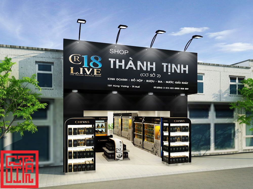 Mặt tiền showroom Chivas Thành Tịnh – Huế