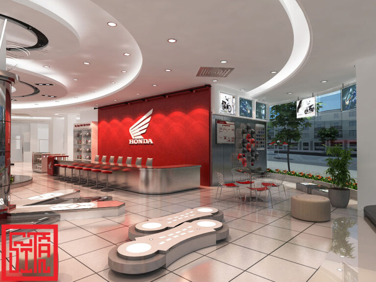 Thi công nội thất showroom Honda