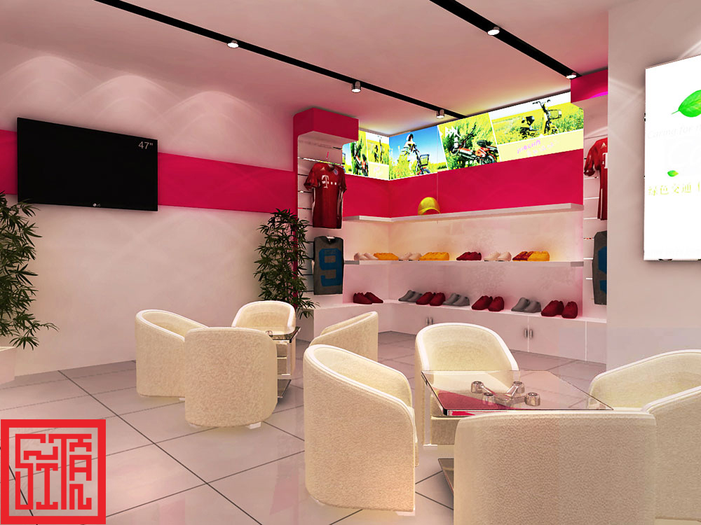 Thiết kế khu tư vấn showroom AIMA hiện đại, tinh tế.