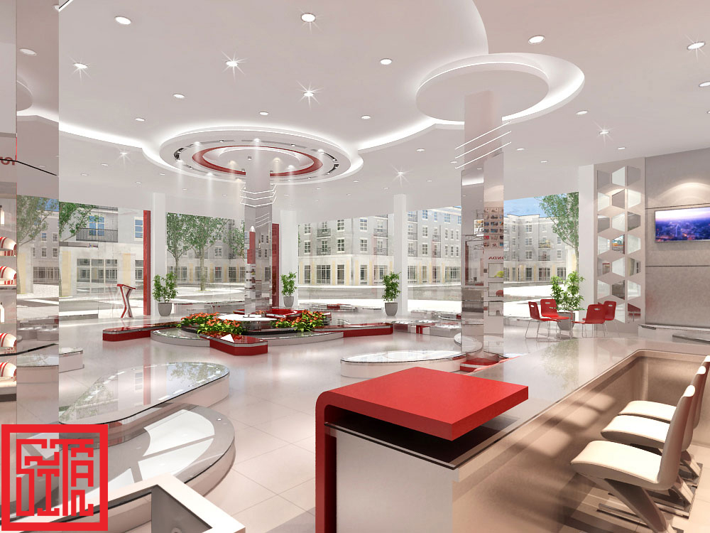Đơn vị Sĩ Tấn thiết kế thi công showroom Honda Nhung Hồng chuyên nghiệp và hiện đại. 