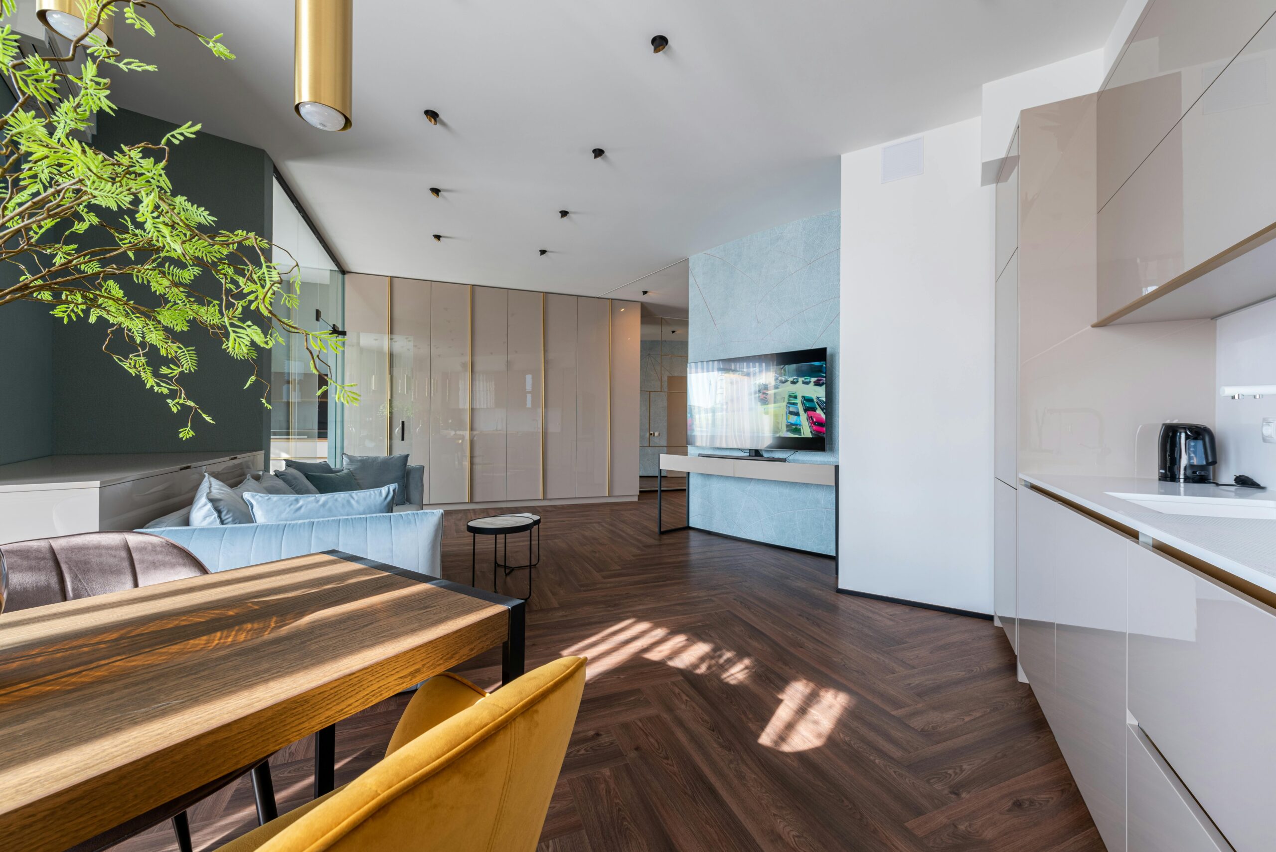 Thi công nội thất nhà phố hiện đại, tối ưu diện tích.