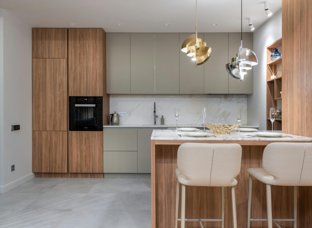 Thiết kế thi công nội thất phòng bếp nhà phố