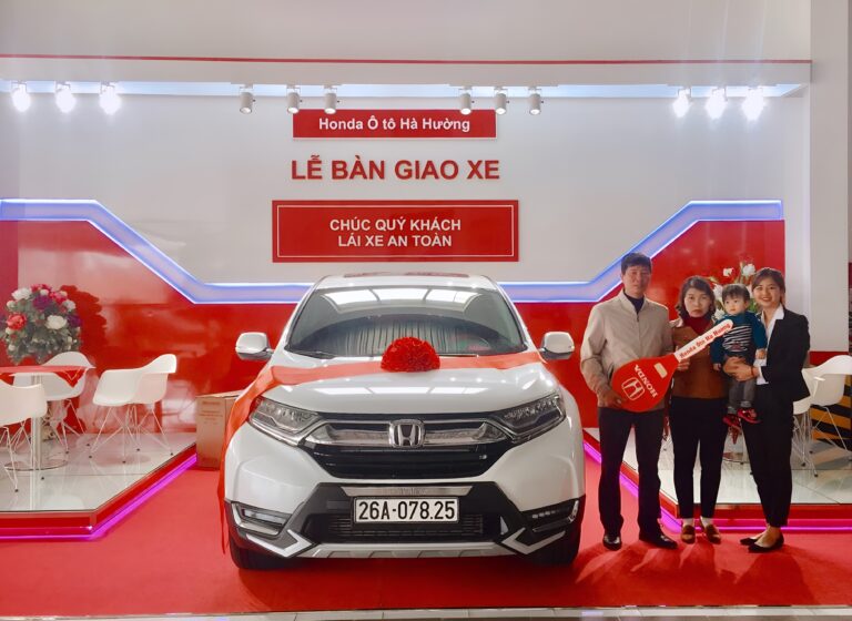 thi công showroom Honda – khu bàn giao xe hiện đại