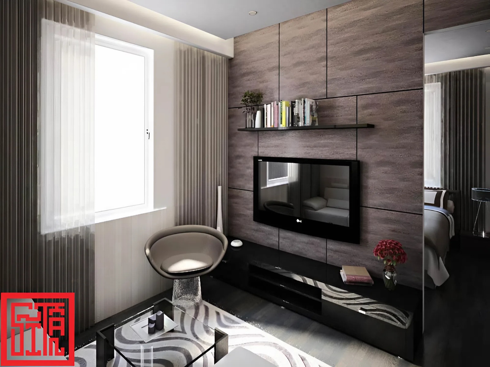 Thi công nội thất phòng ngủ khách sạn phong cách tối giản, tinh tế.