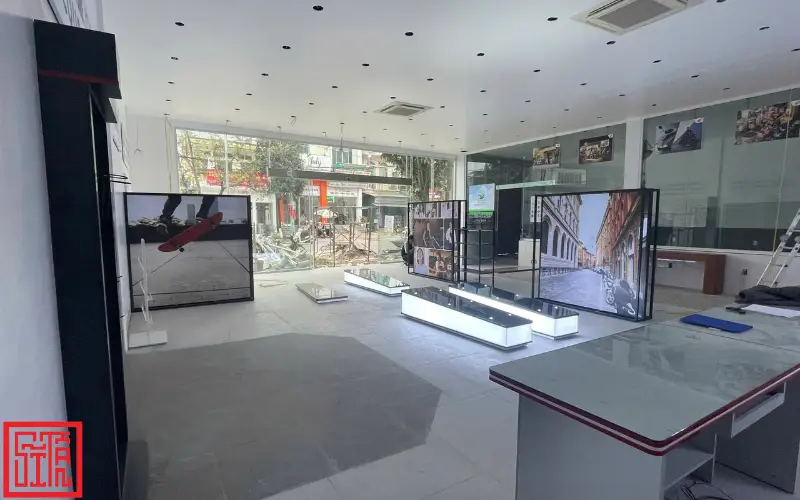 Không gian hoàn thiện thi công nội thất showroom Honda Hòa An 3 – Lai Châu.
