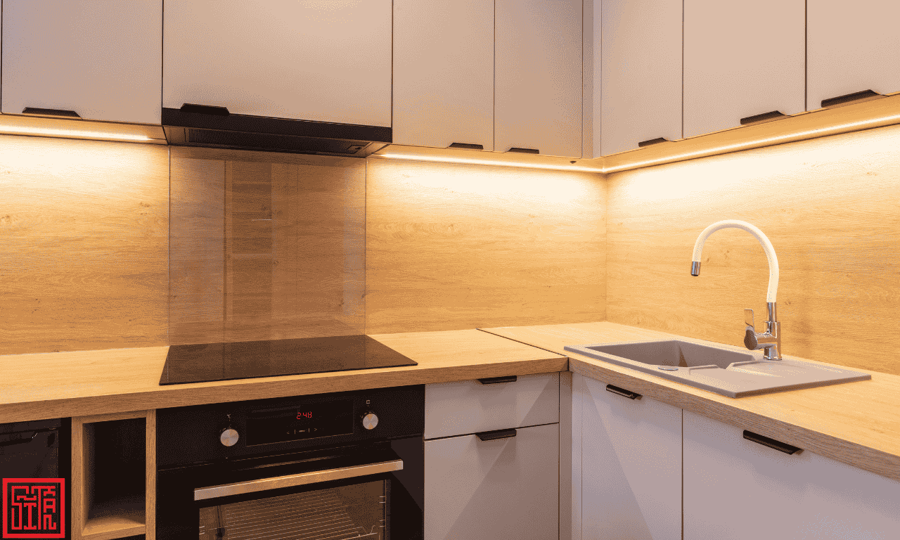 Bề mặt tủ bếp phủ melamine được bảo hành trong 24 tháng