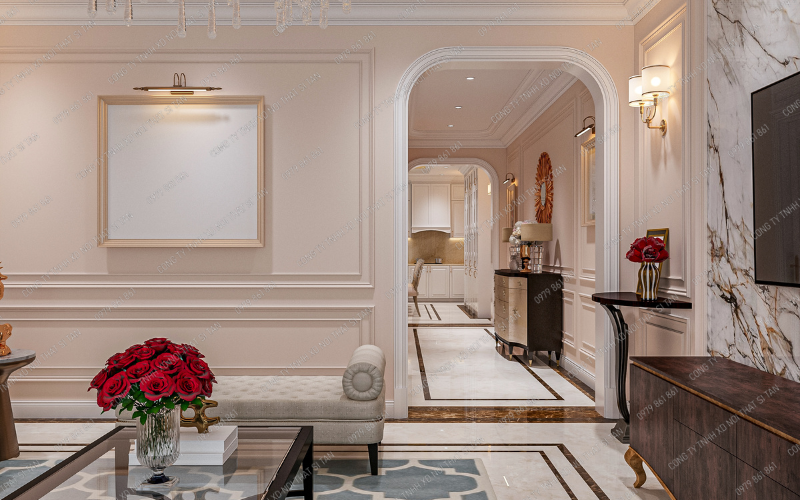 Vật liệu cao cấp trong nội thất Neo Classic