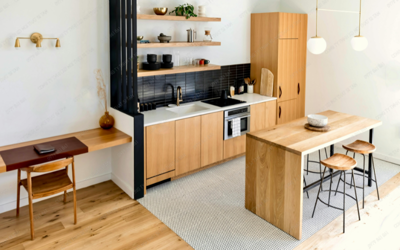 Vách ngăn che phong thủy cho cửa và bếp