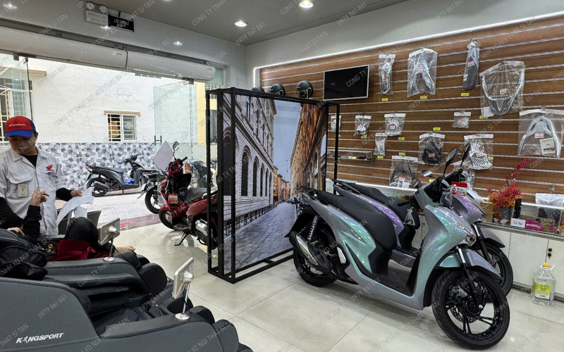  Tủ trưng bày phụ kiện module, hoàn thiện bởi Nội thất Sĩ Tấn